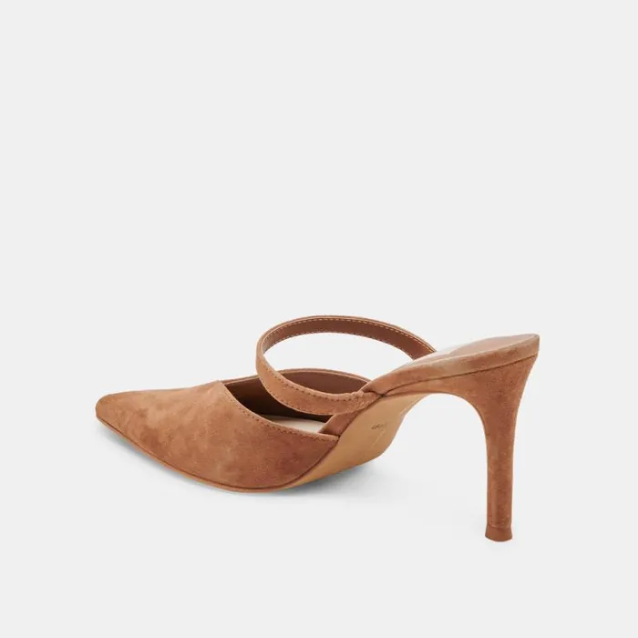 Dolce Vita Kanika Heels Pecan Suede Women Heels