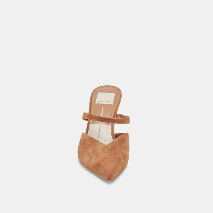 Dolce Vita Kanika Heels Pecan Suede Women Heels