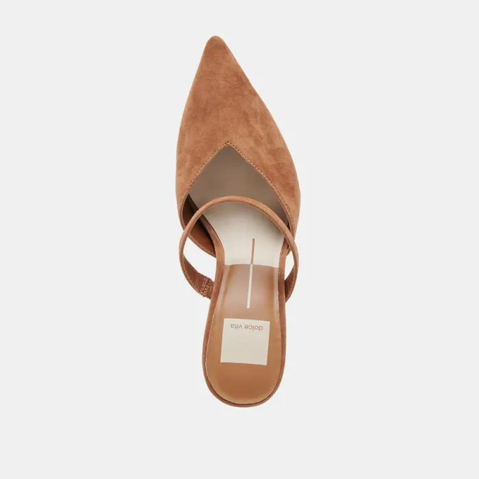 Dolce Vita Kanika Heels Pecan Suede Women Heels