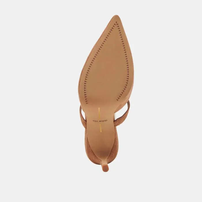 Dolce Vita Kanika Heels Pecan Suede Women Heels