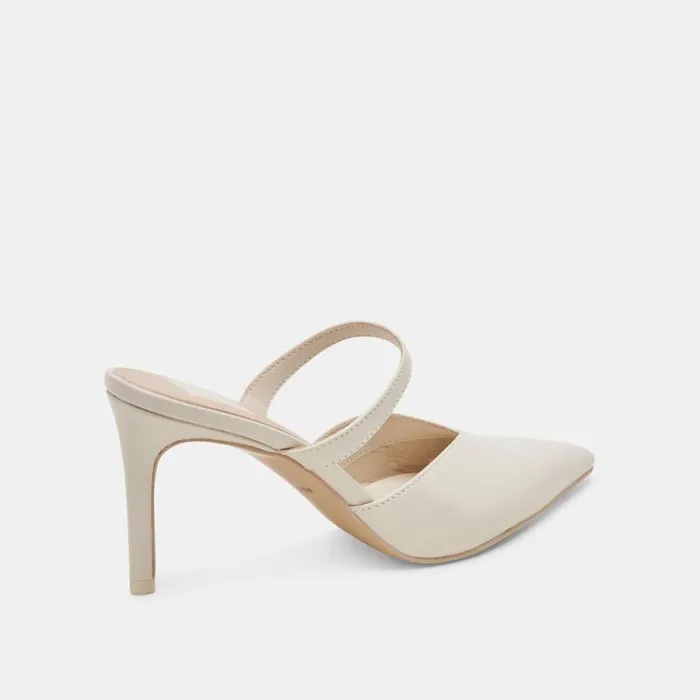 Dolce Vita Kanika Heels White Crinkle Patent Women Heels