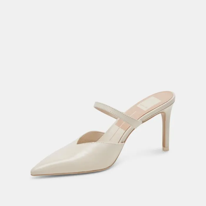 Dolce Vita Kanika Heels White Crinkle Patent Women Heels