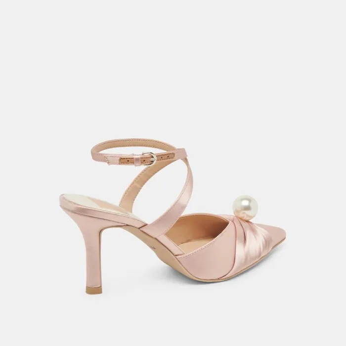 Dolce Vita Kaysey Heels Lt Blush Satin Women Heels