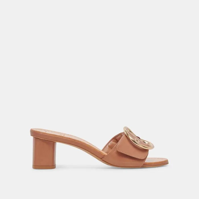 Dolce Vita Laika Heels Cider Leather Women Sandals