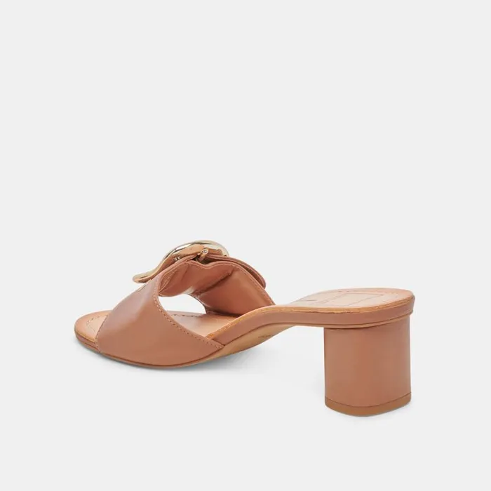 Dolce Vita Laika Heels Cider Leather Women Sandals