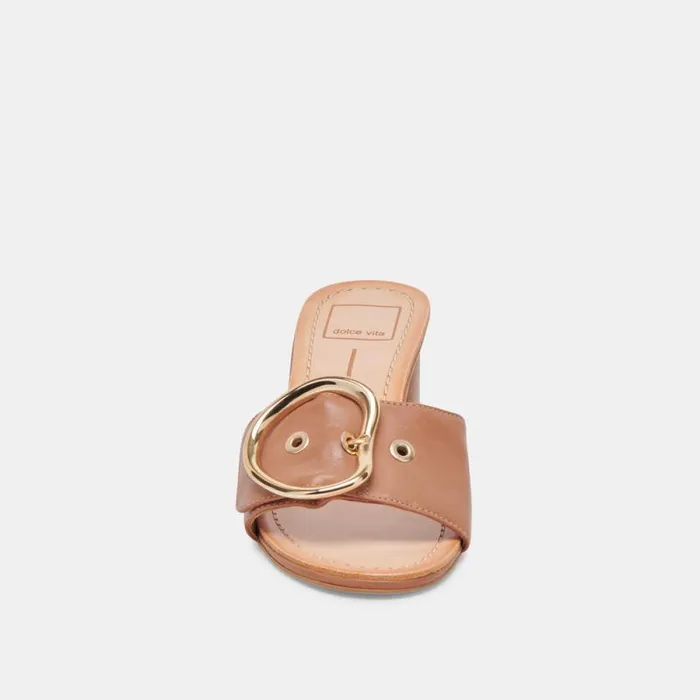 Dolce Vita Laika Heels Cider Leather Women Sandals