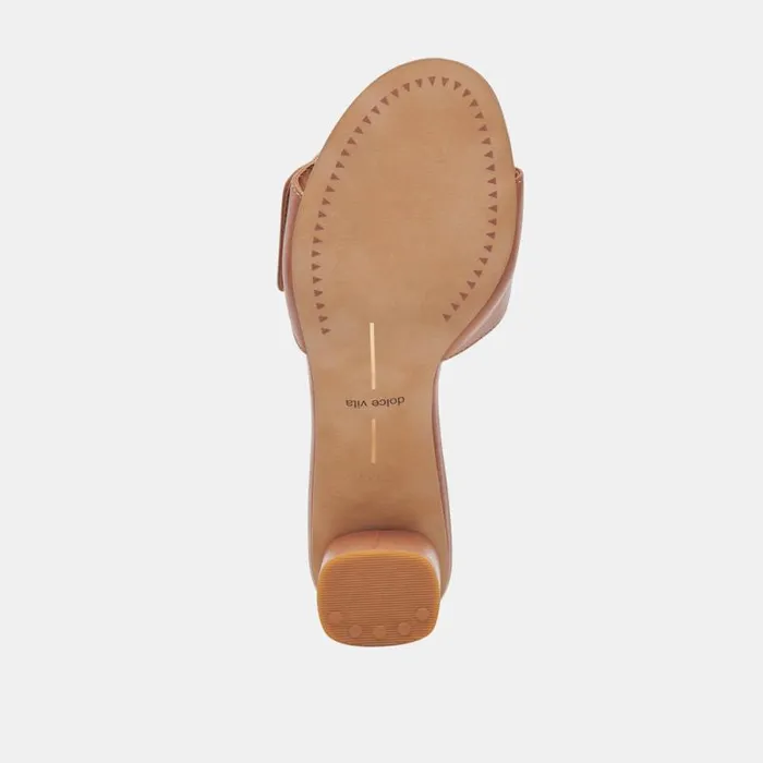 Dolce Vita Laika Heels Cider Leather Women Sandals