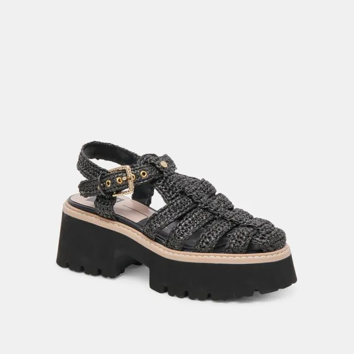Dolce Vita Lasly Sandals Onyx Knit Women Sandals