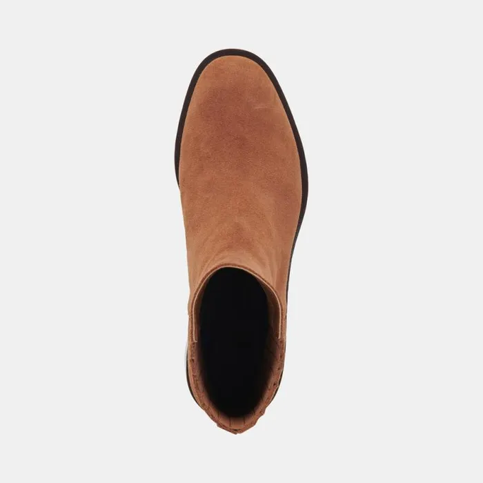 Dolce Vita Linny H2O Wide Boots Brown Suede Women Boots and Booties