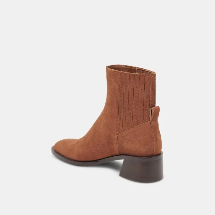 Dolce Vita Linny H2O Wide Boots Brown Suede Women Boots and Booties