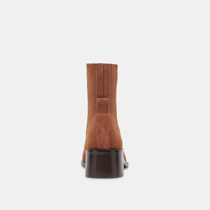 Dolce Vita Linny H2O Wide Boots Brown Suede Women Boots and Booties