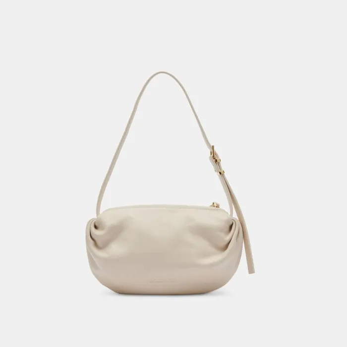 Dolce Vita Livi Shoulder Bag Ivory Leather Women Handbags