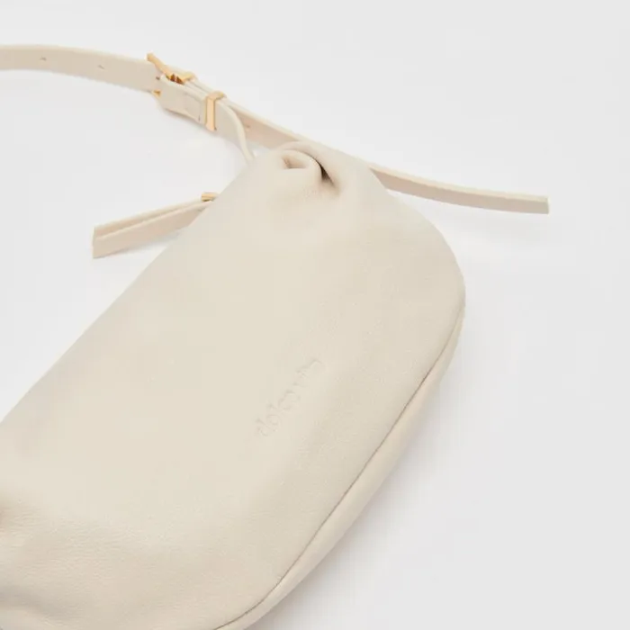 Dolce Vita Livi Shoulder Bag Ivory Leather Women Handbags