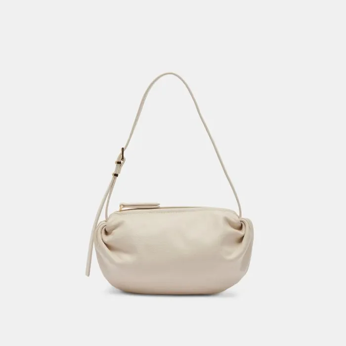 Dolce Vita Livi Shoulder Bag Ivory Leather Women Handbags