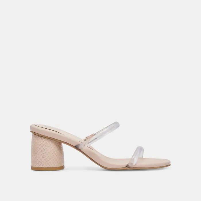 Dolce Vita Mandie Heels Crystal Vinyl Women Sandals