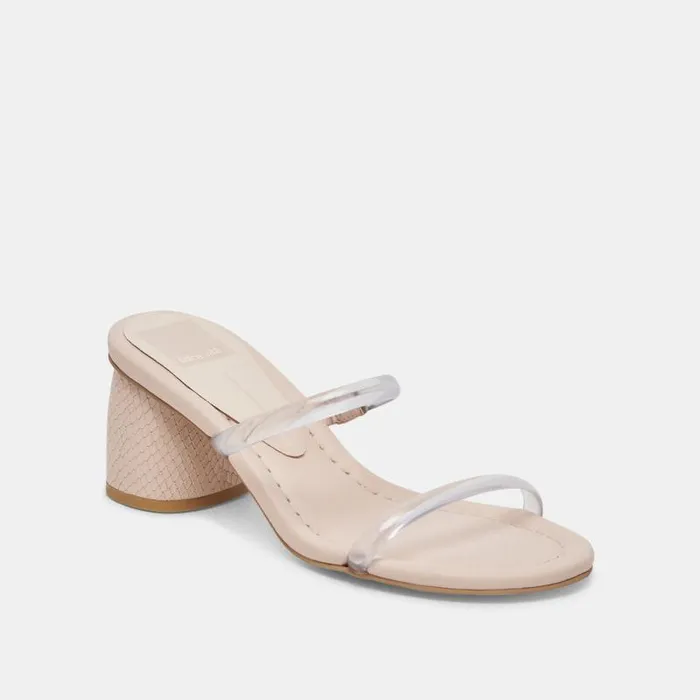 Dolce Vita Mandie Heels Crystal Vinyl Women Sandals