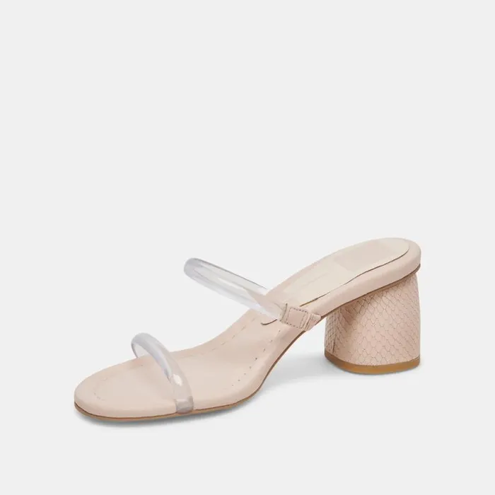 Dolce Vita Mandie Heels Crystal Vinyl Women Sandals