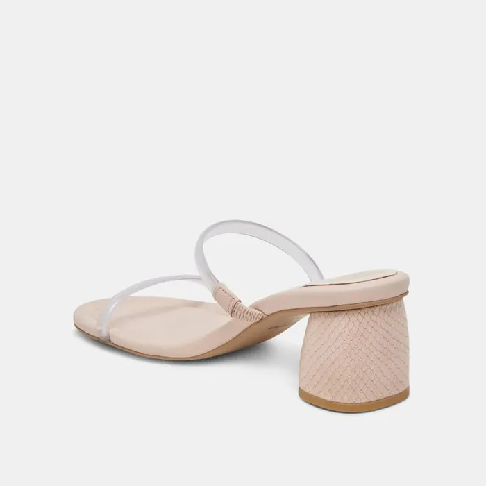 Dolce Vita Mandie Heels Crystal Vinyl Women Sandals