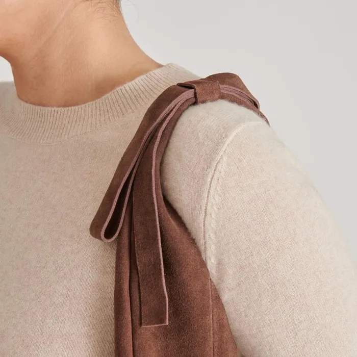 Dolce Vita Marie Tote Chocolate Suede Women Handbags
