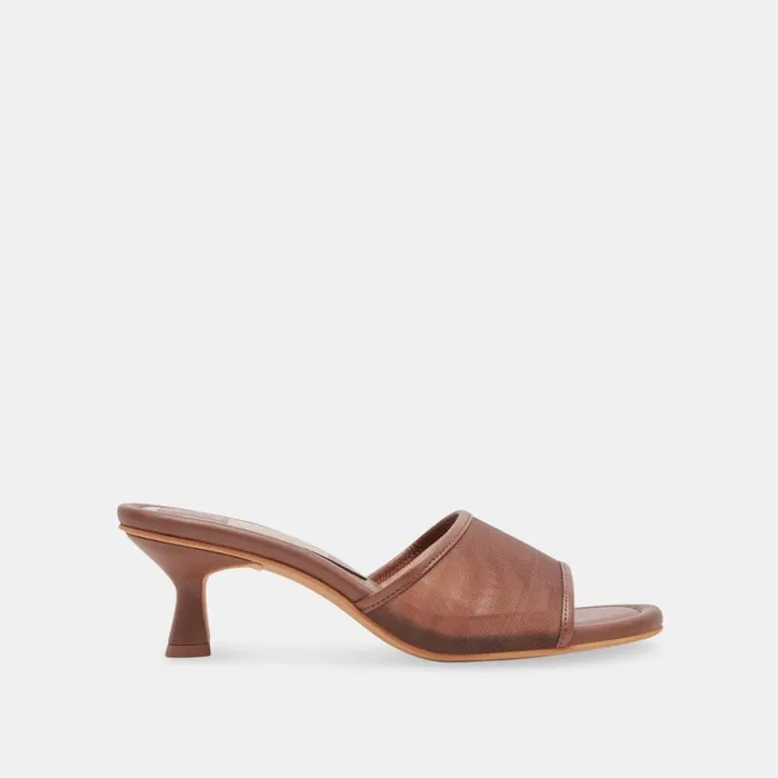 Dolce Vita Meeza Heels Espresso Mesh Women Heels