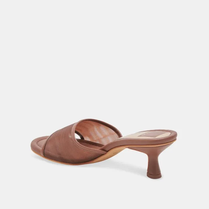 Dolce Vita Meeza Heels Espresso Mesh Women Heels