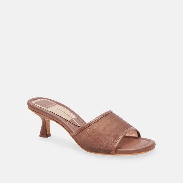 Dolce Vita Meeza Heels Espresso Mesh Women Heels