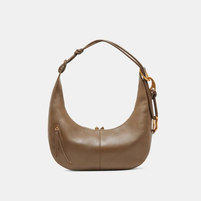 Dolce Vita Melanie Shoulder Bag Olive Pebble Leather Women Handbags