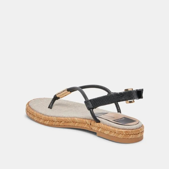 Dolce Vita Meryl Sandals Black Leather Women Sandals