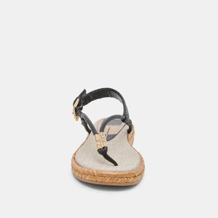 Dolce Vita Meryl Sandals Black Leather Women Sandals