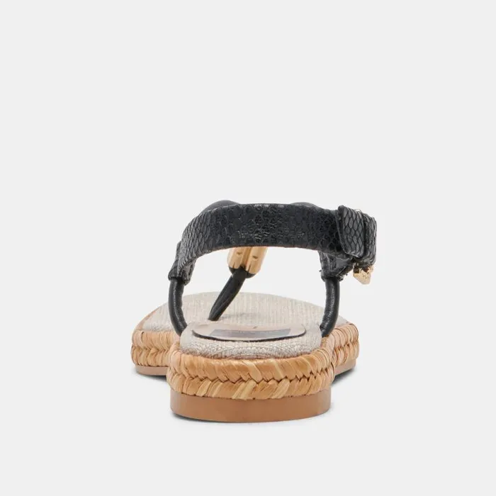 Dolce Vita Meryl Sandals Black Leather Women Sandals