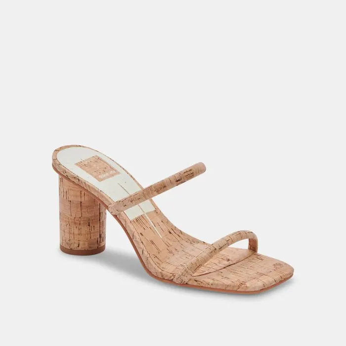 Dolce Vita Noles Heels Natural Cork Women Sandals