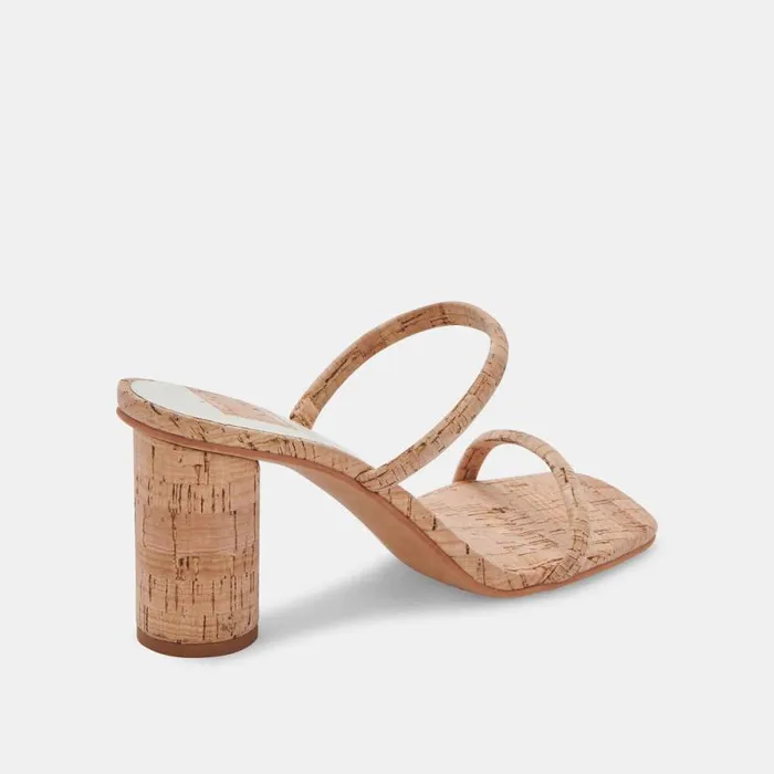 Dolce Vita Noles Heels Natural Cork Women Sandals