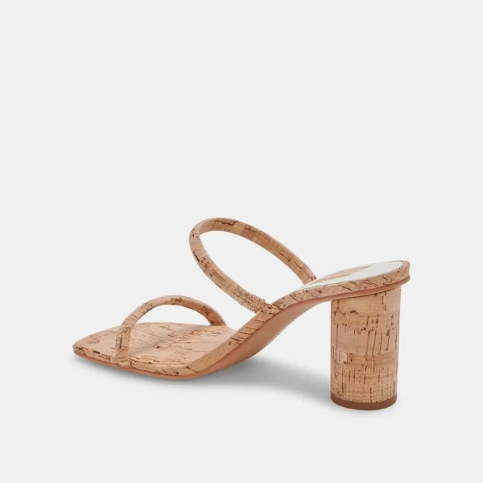 Dolce Vita Noles Heels Natural Cork Women Sandals