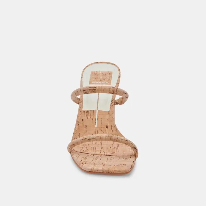 Dolce Vita Noles Heels Natural Cork Women Sandals