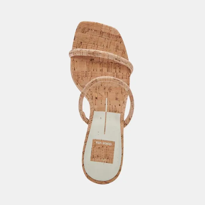 Dolce Vita Noles Heels Natural Cork Women Sandals