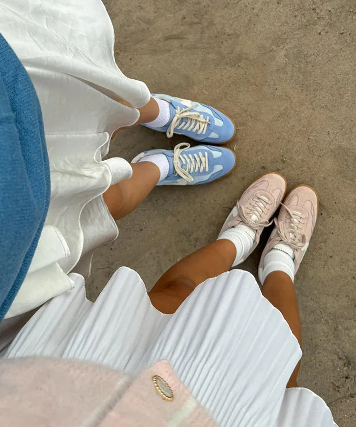 Dolce Vita Notice Sneakers Blue Suede Women Sneakers