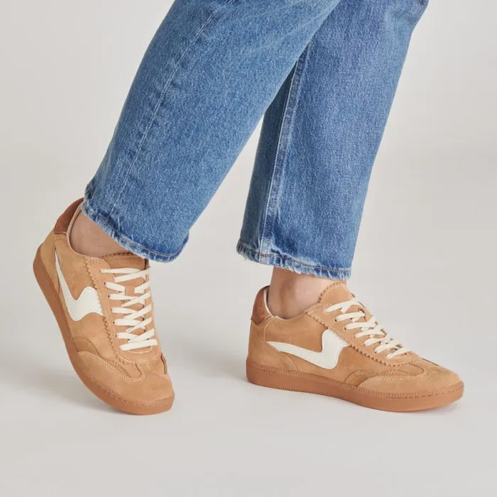 Dolce Vita Notice Sneakers Brown Suede Women Sneakers