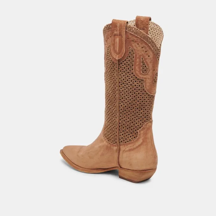 Dolce Vita Ranch Boots Dk Brown Suede Women Boots and Booties