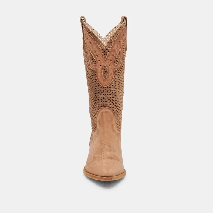 Dolce Vita Ranch Boots Dk Brown Suede Women Boots and Booties