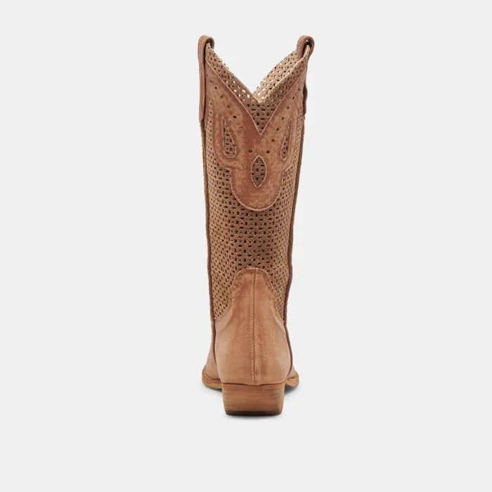 Dolce Vita Ranch Boots Dk Brown Suede Women Boots and Booties