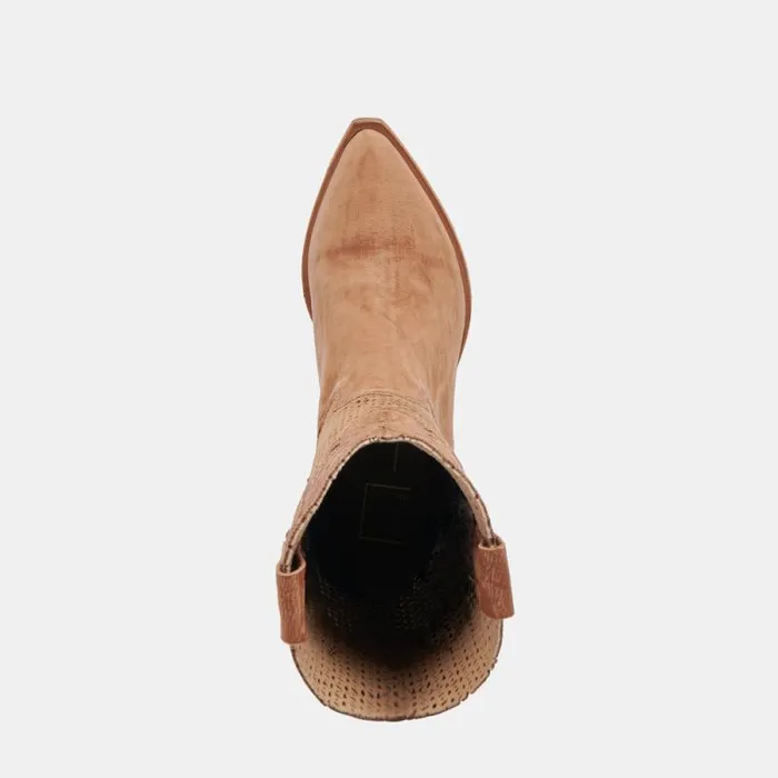 Dolce Vita Ranch Boots Dk Brown Suede Women Boots and Booties