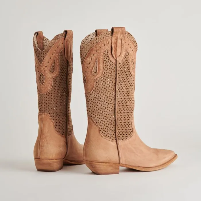Dolce Vita Ranch Boots Dk Brown Suede Women Boots and Booties