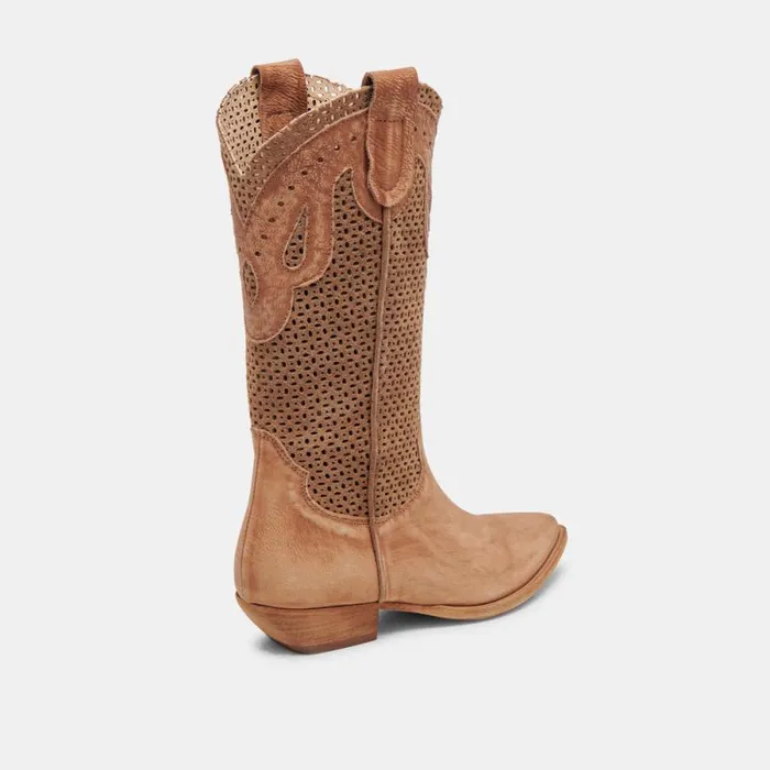 Dolce Vita Ranch Boots Dk Brown Suede Women Boots and Booties