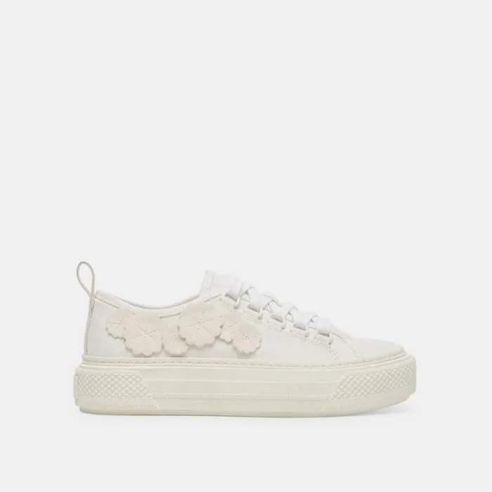 Dolce Vita Robbin Sneakers White Canvas Women Sneakers