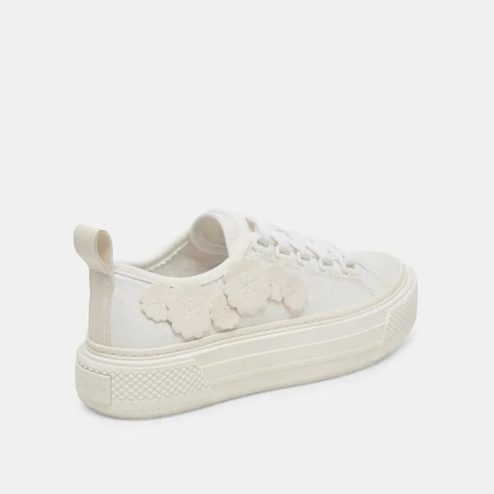 Dolce Vita Robbin Sneakers White Canvas Women Sneakers