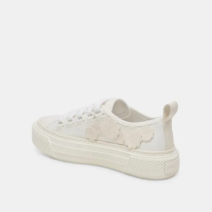 Dolce Vita Robbin Sneakers White Canvas Women Sneakers