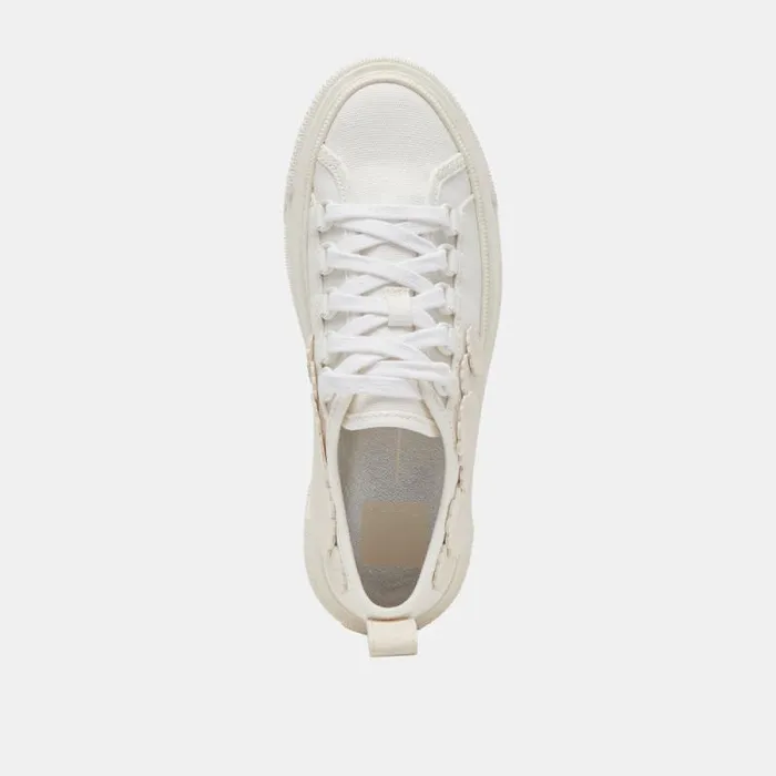 Dolce Vita Robbin Sneakers White Canvas Women Sneakers