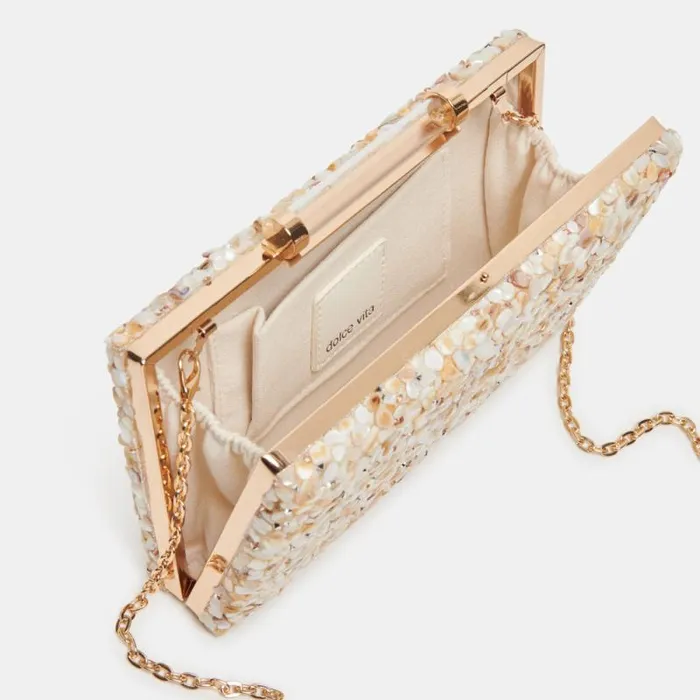 Dolce Vita Rockee Clutch Natural Cluster Women Handbags