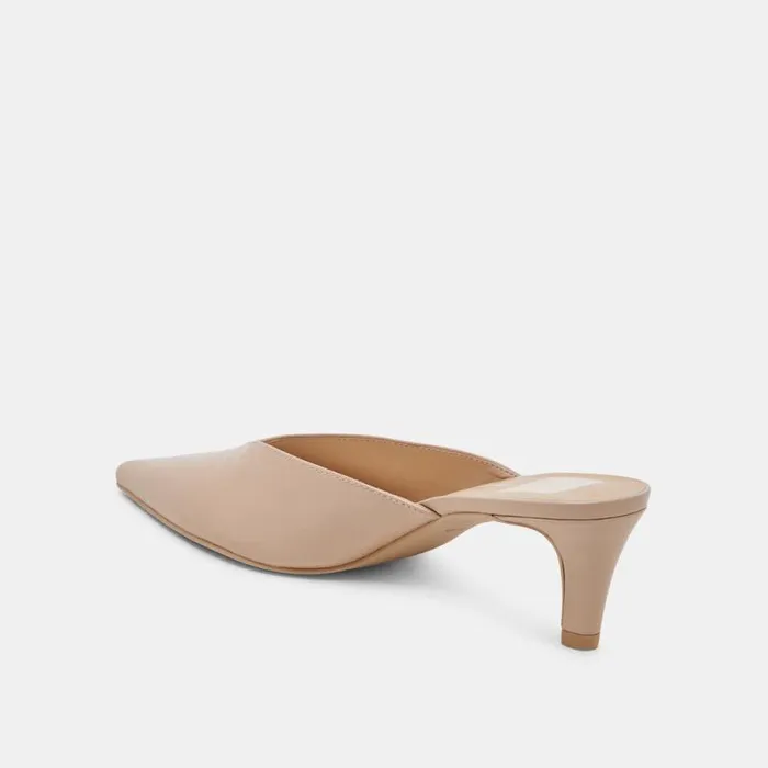 Dolce Vita Sarina Heels Beige Crinkle Patent Women Heels