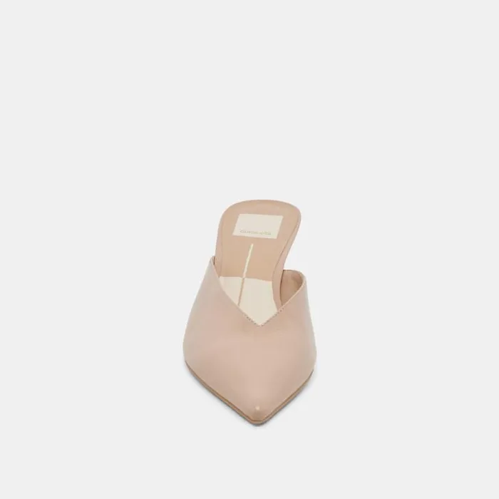 Dolce Vita Sarina Heels Beige Crinkle Patent Women Heels